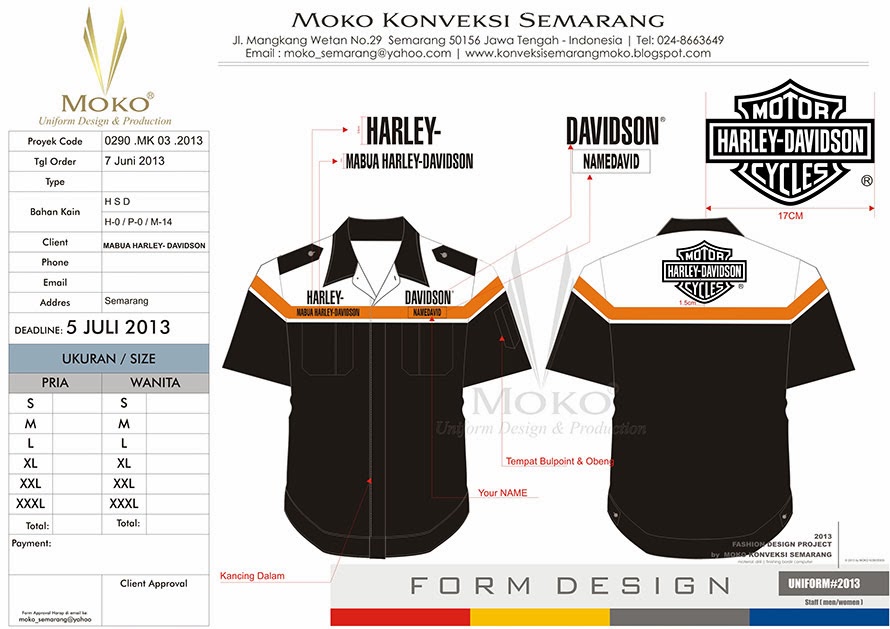 konveksi semarang moko baju seragam mabua harley davidson konveksi semarang moko baju seragam mabua harley davidson