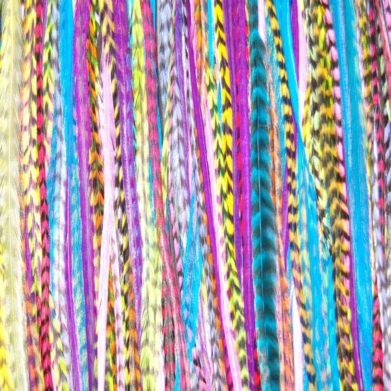 I Like Big Bows DIY feather hair extensions