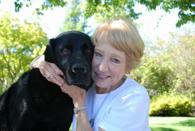Elaine Wilderman of Bethany, Oregon and her dog Clark are one of the teams recently certified to do therapy work