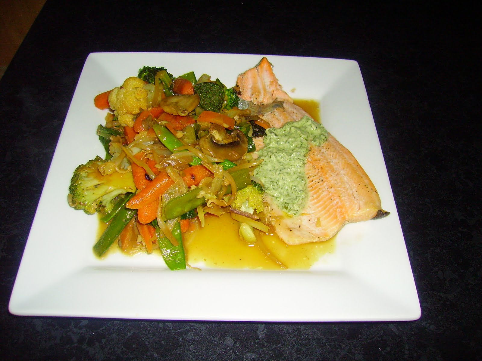 Daily Bread Rainbow trout fillet & stirfry