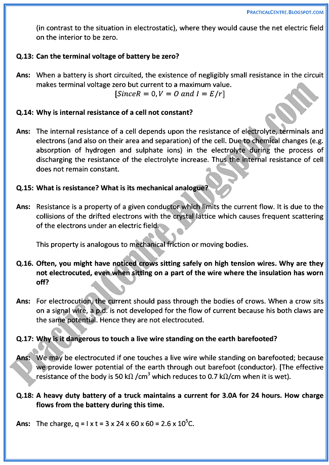 current-electricity-question-answers-physics-12th