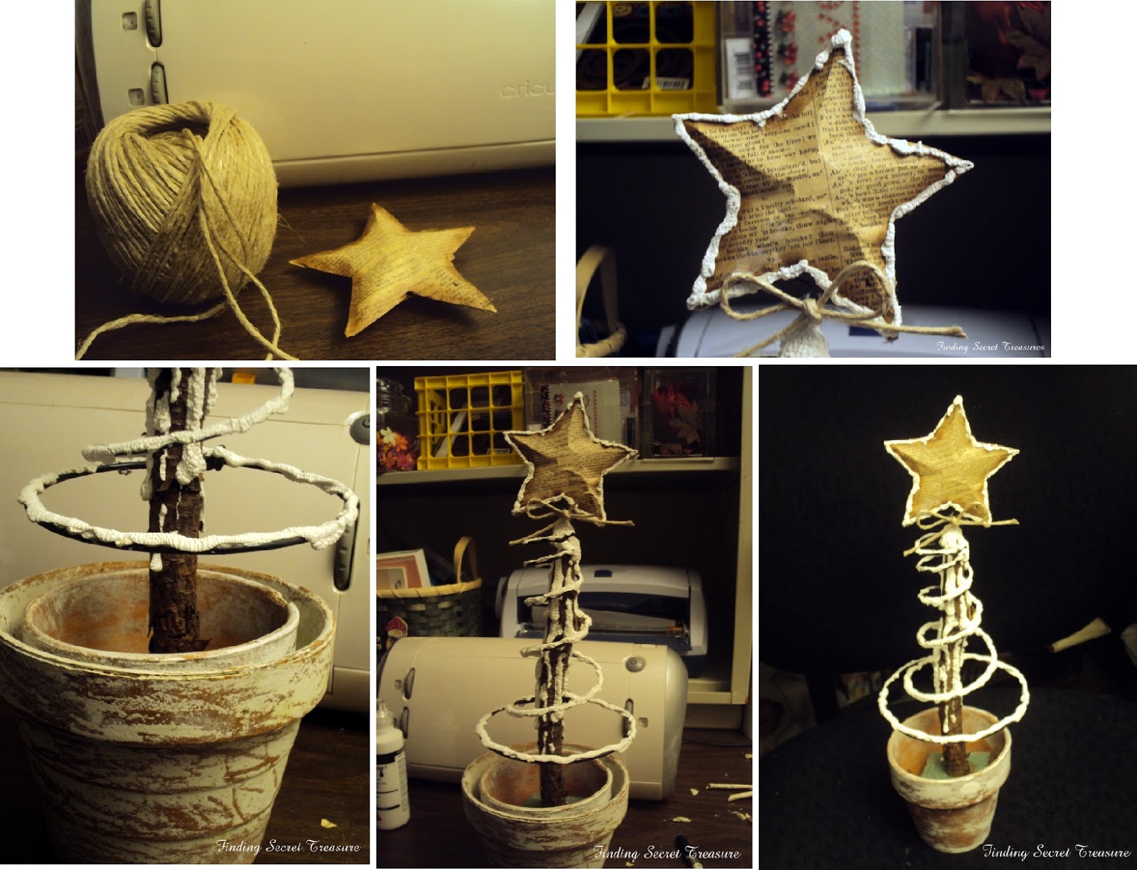 Finding Secret Treasure How to make a Bed Spring Christmas Tree