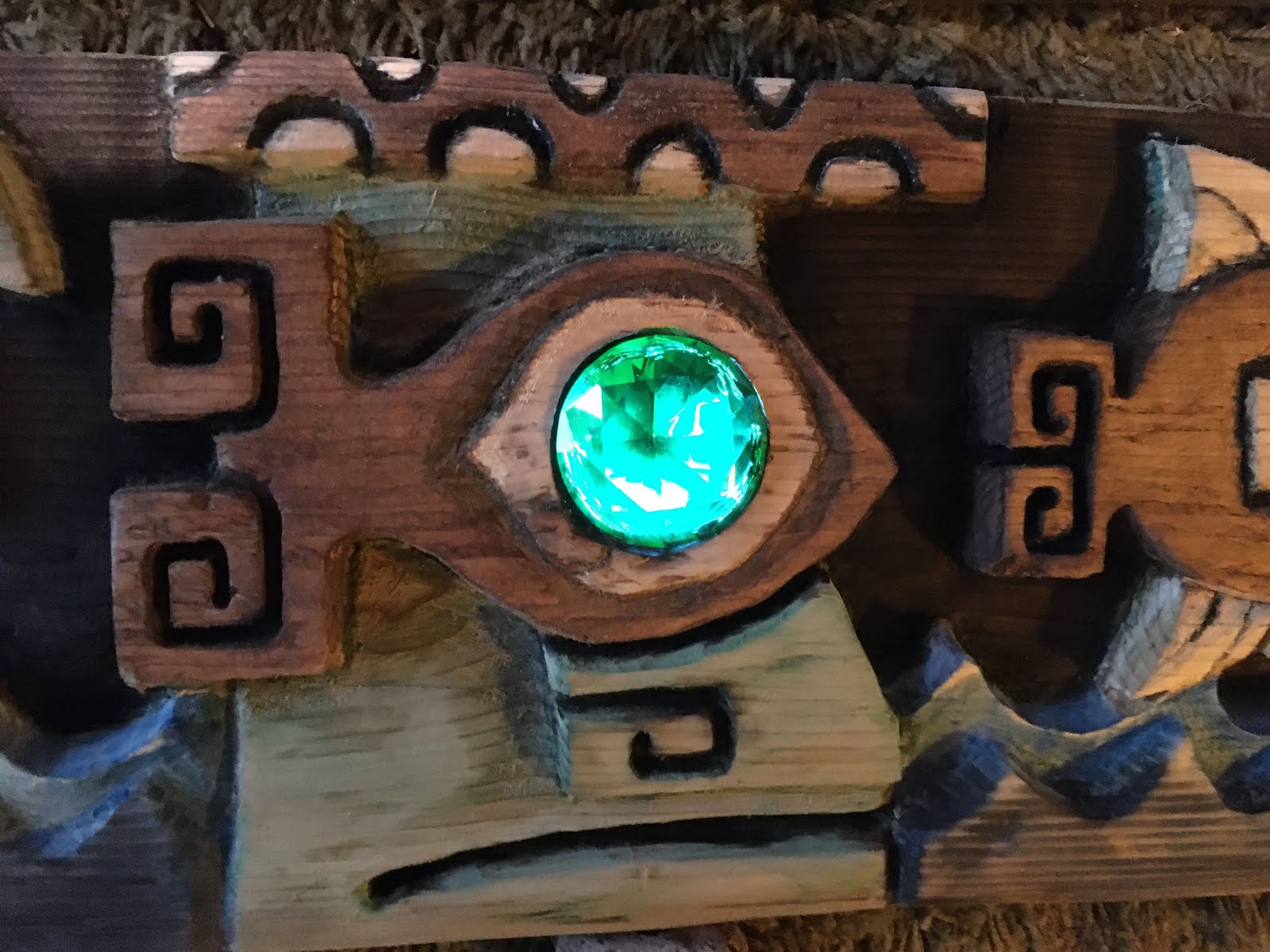 Green emerald replaced the ruby.