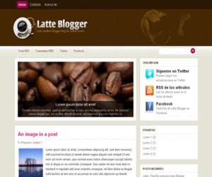 Latte Blogger Blogger Template