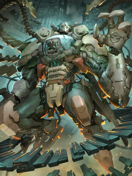 Robôs, monstros e guerreiros cibernéticos nas fantásticas ilustrações de ficção científica de Reza Ilyasa Reza ilyasa deviantart ilustrações ficção científica fantasia robôs