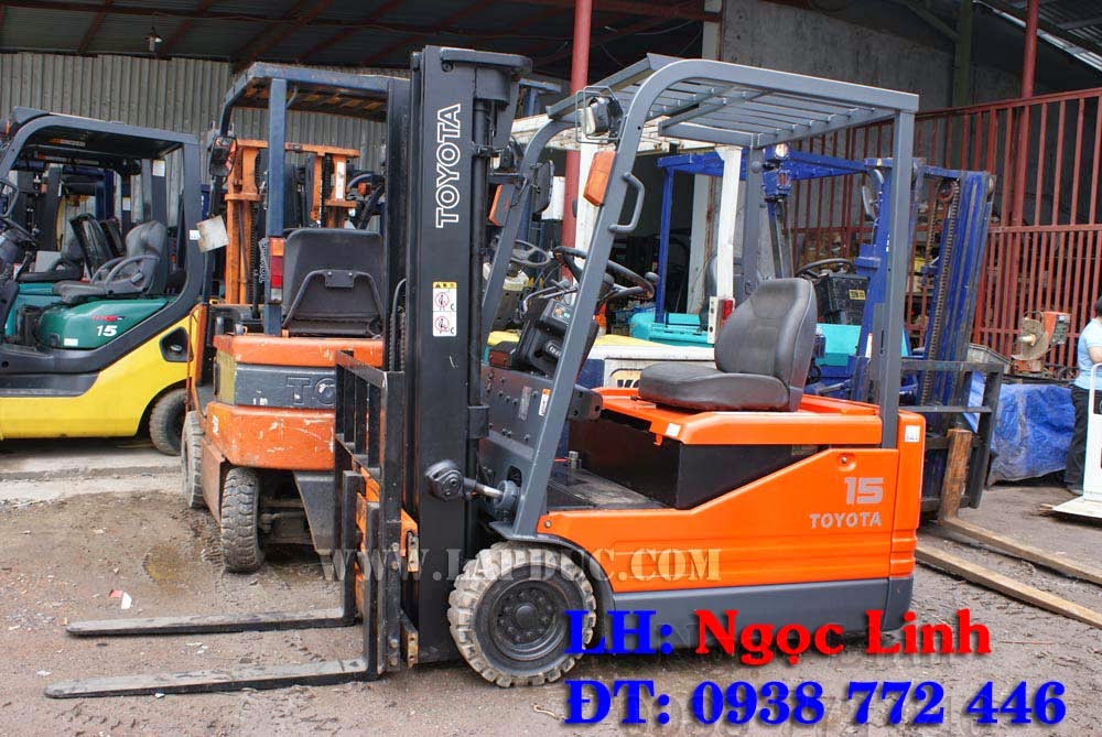 Xe nâng điện ngồi lái cũ 5FB15