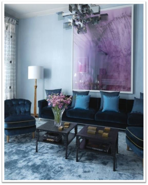 Cerulean, Azure, Cobalt, Cyan... Decor Interior Design