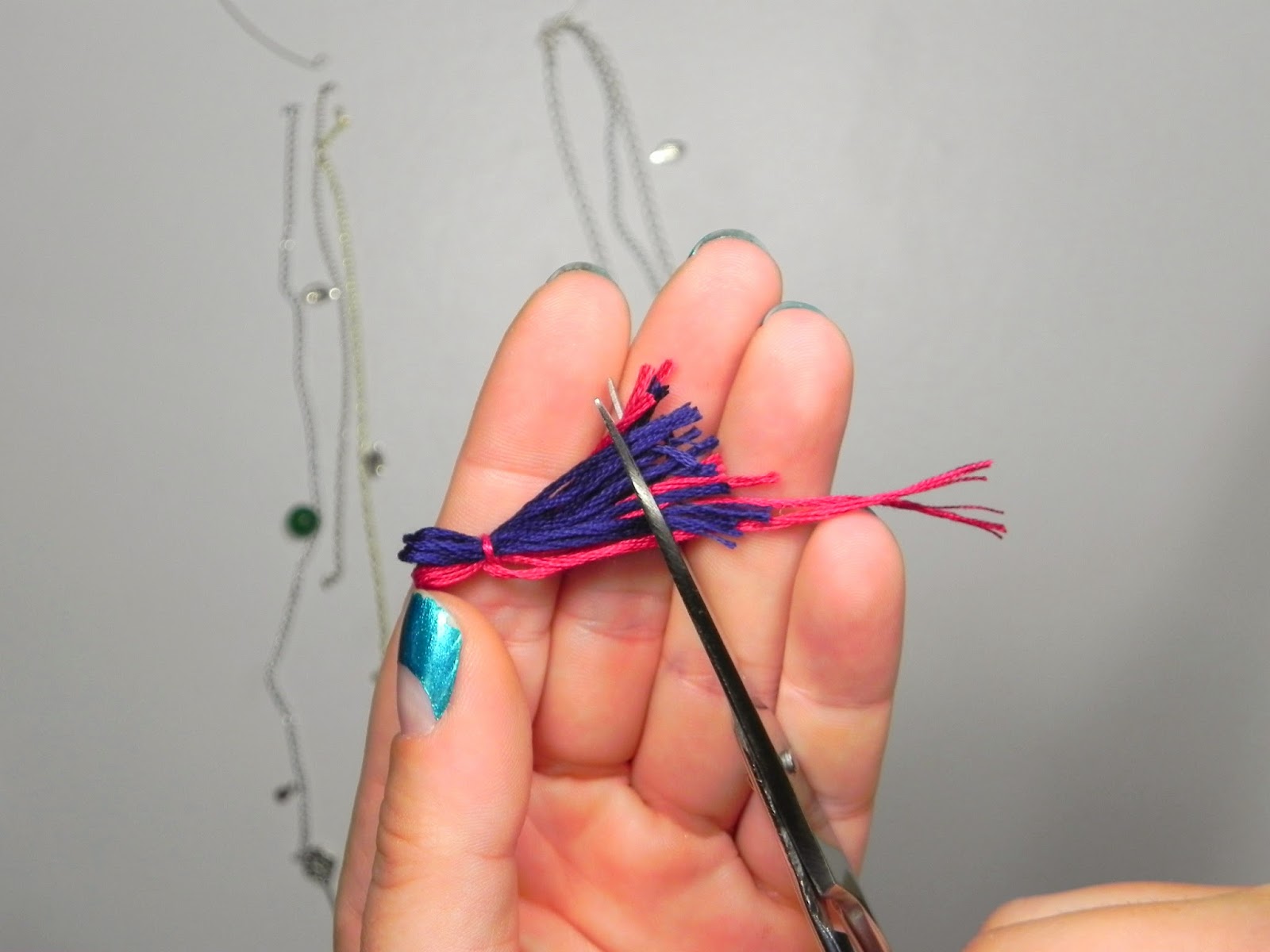 Smart n Snazzy DIY Open Metal Tassel Collar Necklace