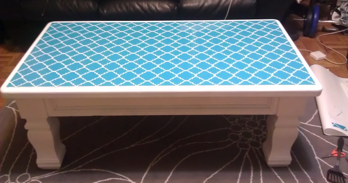 Oh the things you can do with Stickers... Project . . . Coffee Table