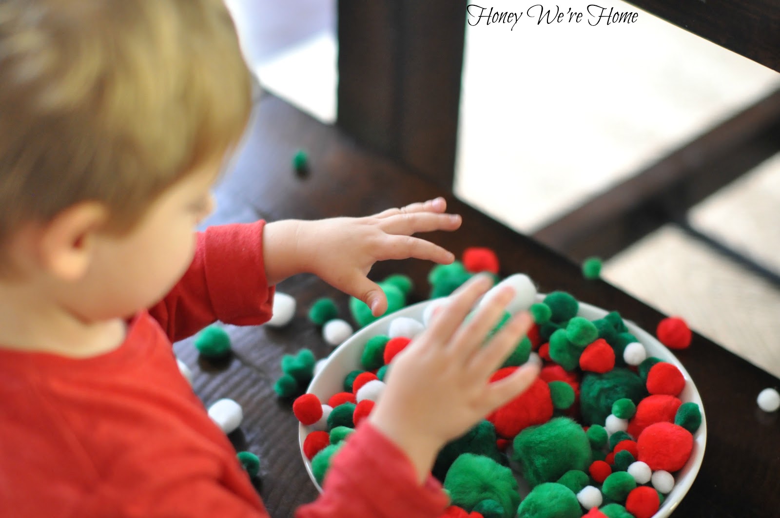 DIY // Christmas Pom Pom Garland Honey We're Home
