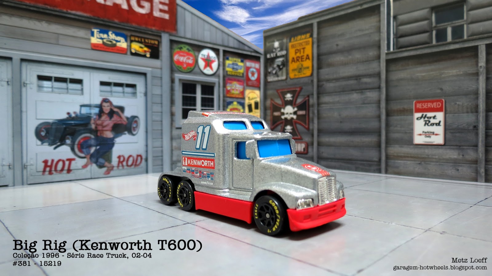 Garagem Hot Wheels Big Rig (Kenworth T600)