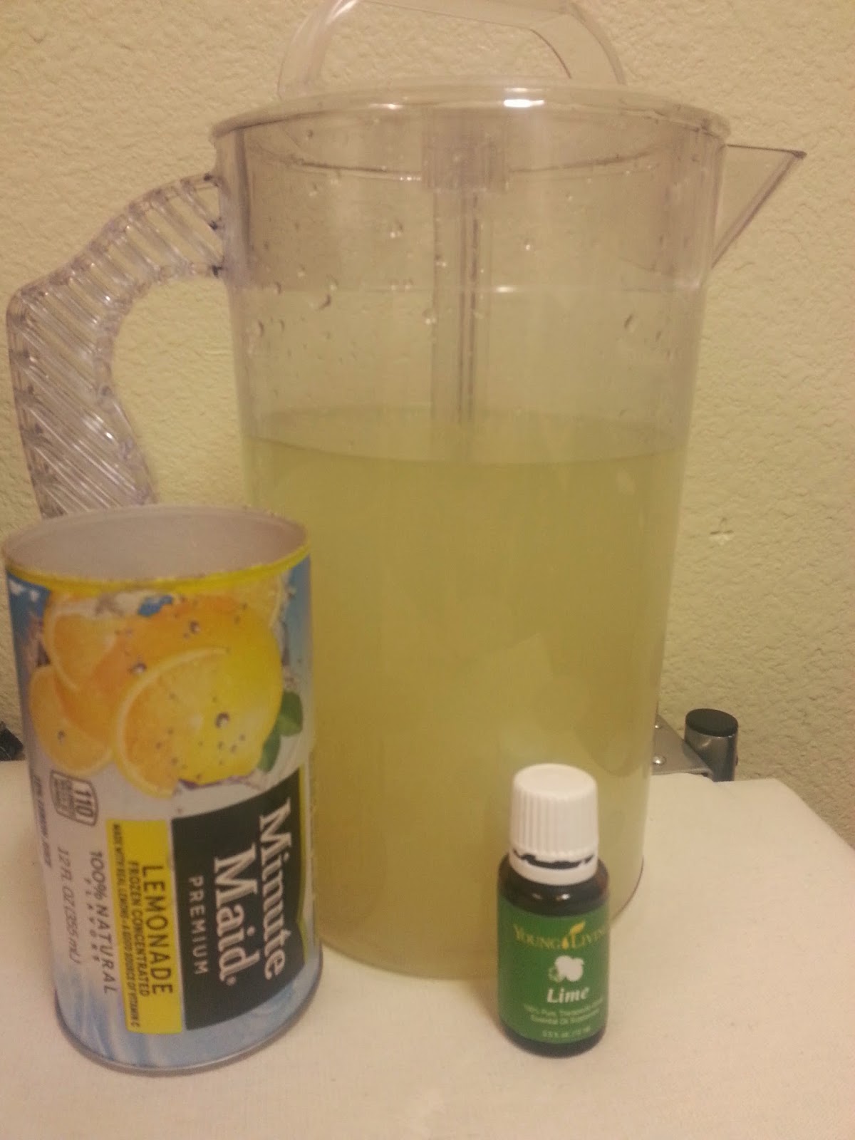 Essential Oils I love them Lemon Lime Oh So Yummy Drink