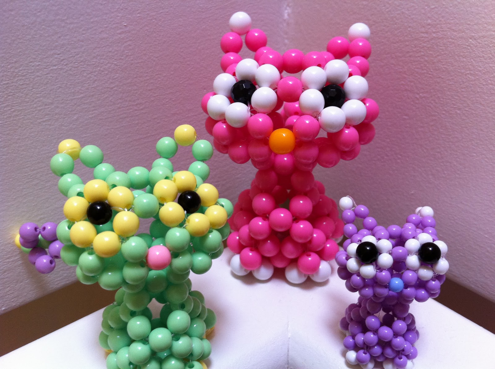 Beading Beaded Ornaments => where beading going 3D My Pet Kittens