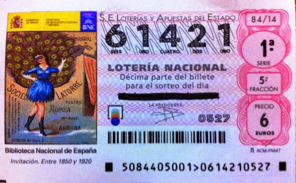 LOTERÍA SEMANAL QUE JUEGA LA PEÑA