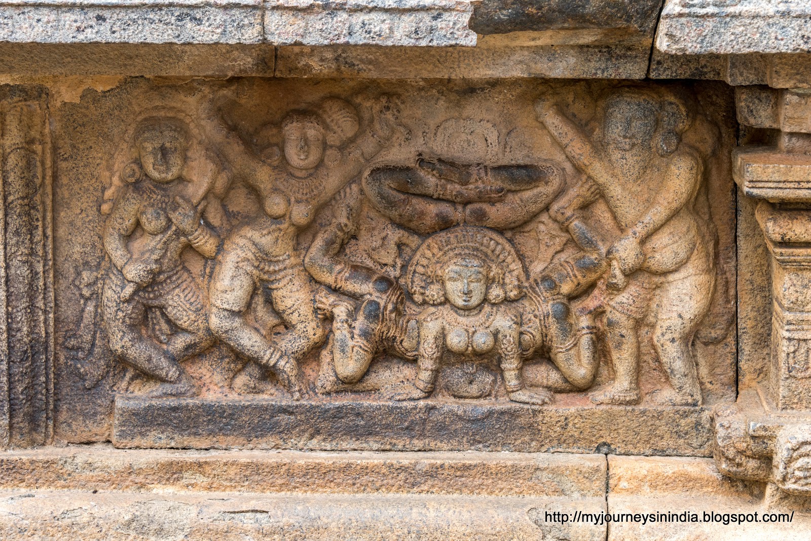 Darasuram four bodied lady (Yoga posture) Darasuram four bodied lady (Yoga posture)