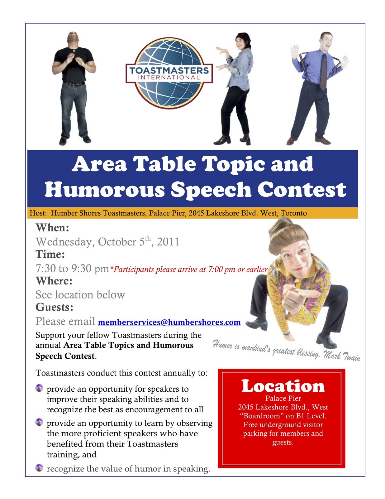 5 minute humorous speech picture