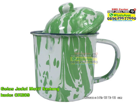 Gelas Cangkir Blirik Jadul Motif Sedang