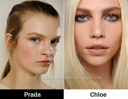 Грим с Оранжеви сенки Rodarte, Donna Karan, Prada, Chloe