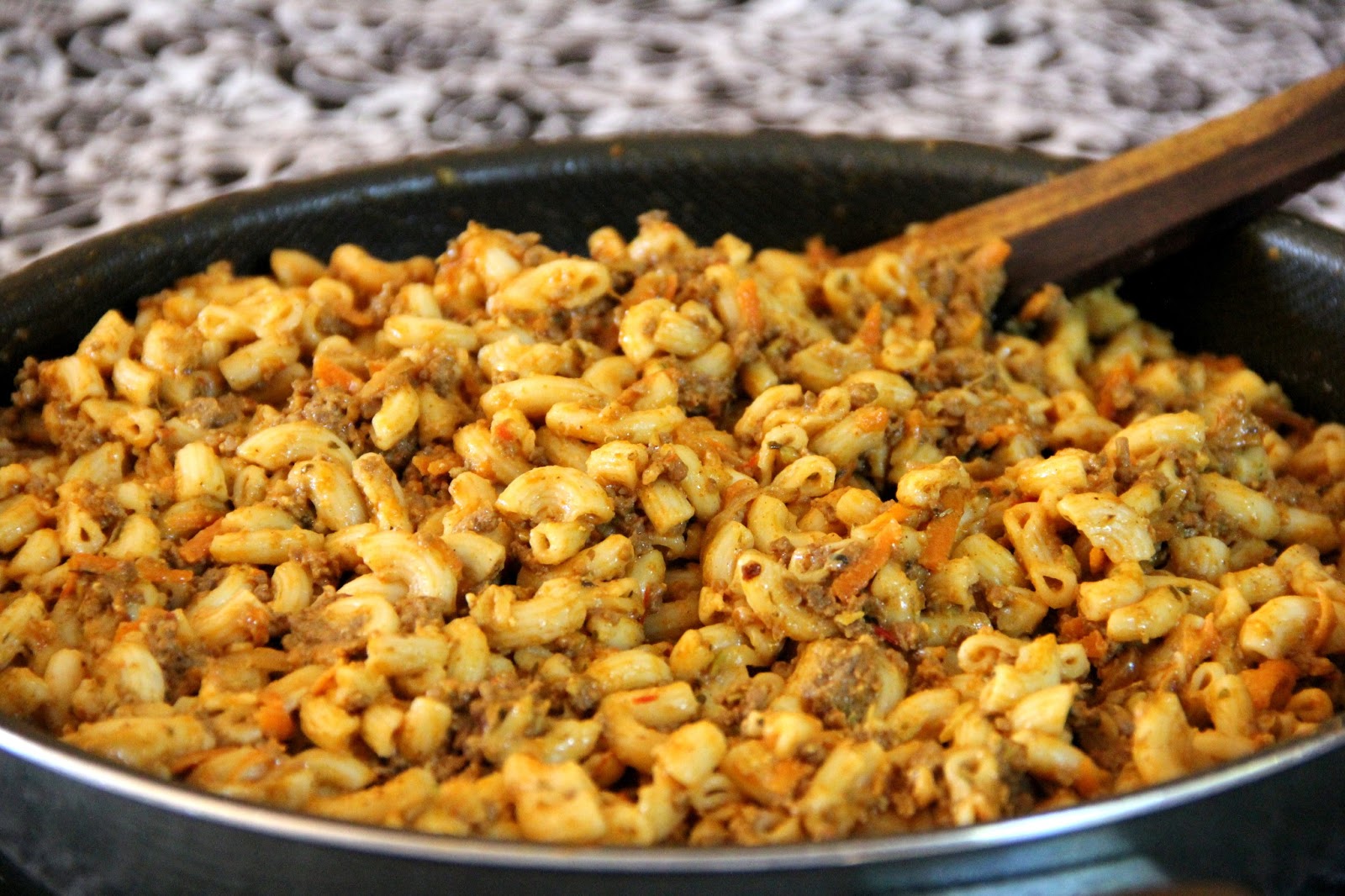 Minced Meat Macaroni Tiny Tots Cuisine