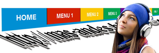 Cara Membuat Navigasi Menu Full Color di Blog Navigasi Menu Metro UI Blogger