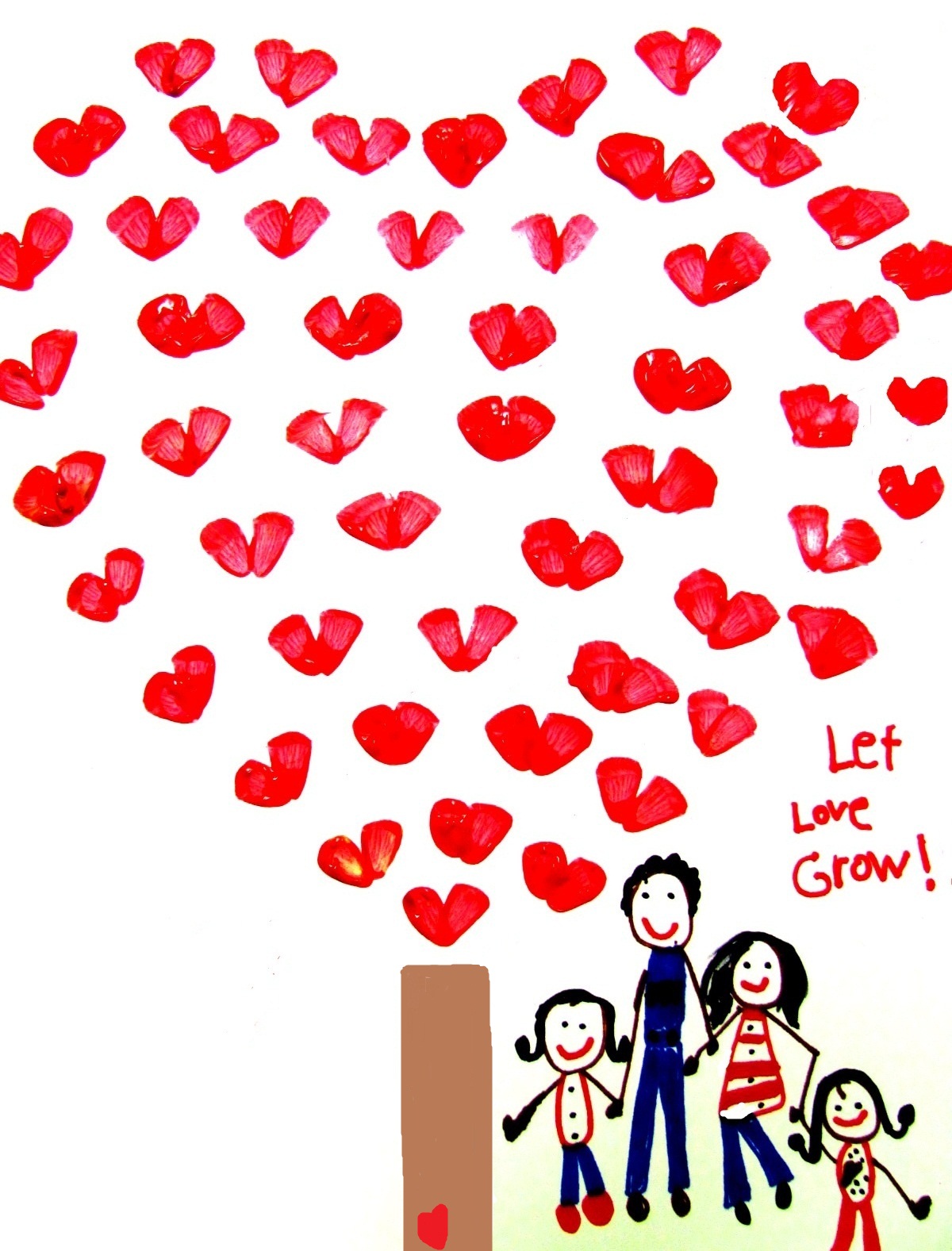 colormehappy: Let love Grow - Fun art project for Valentines!