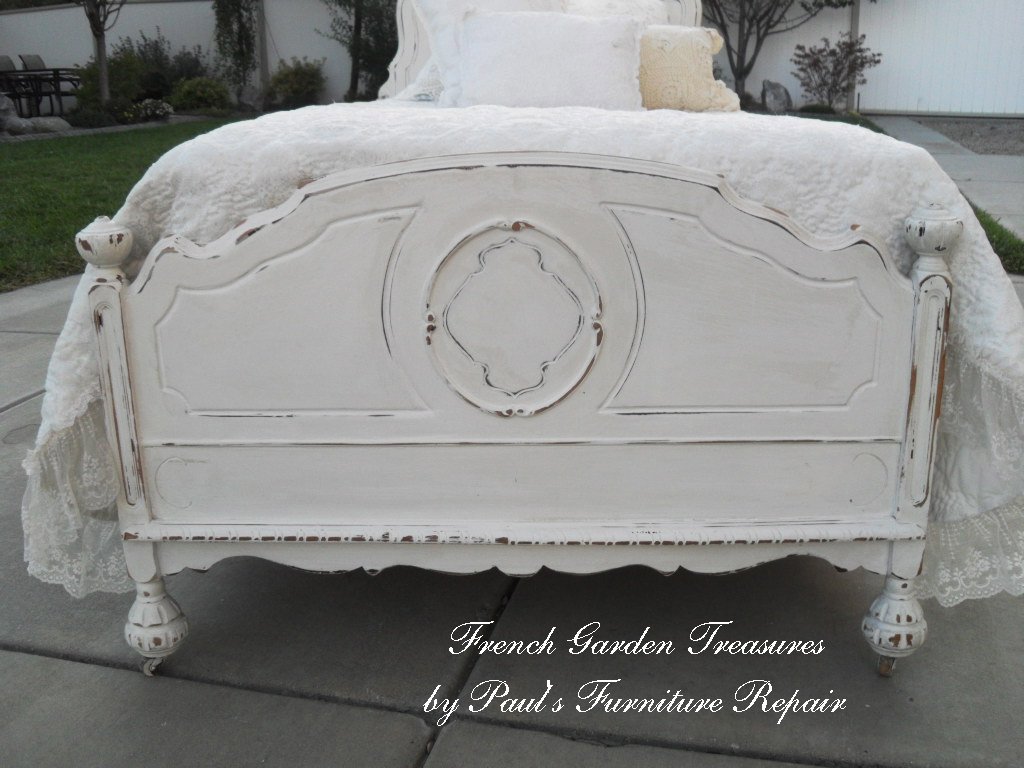 French Garden Treasures Shabby Chic Twin Bed 400