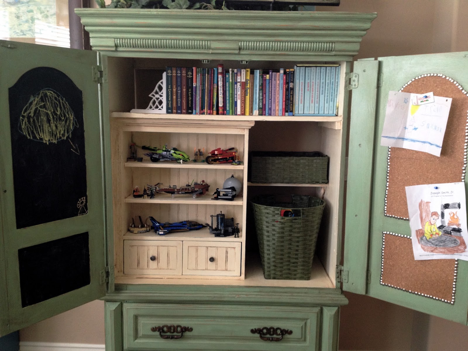 Little Bit of Paint Repurposed Armoire Update