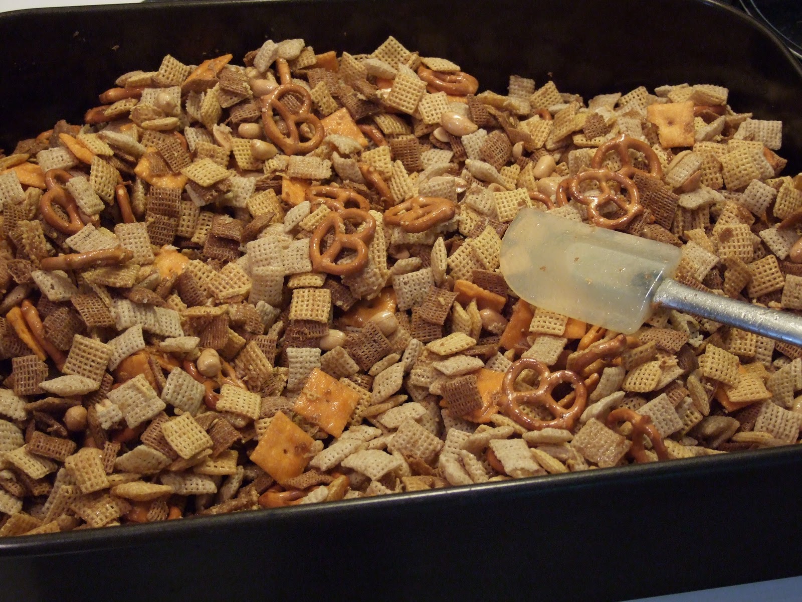 Her Yellow Apron Chex Mix/Nuts and Bolts