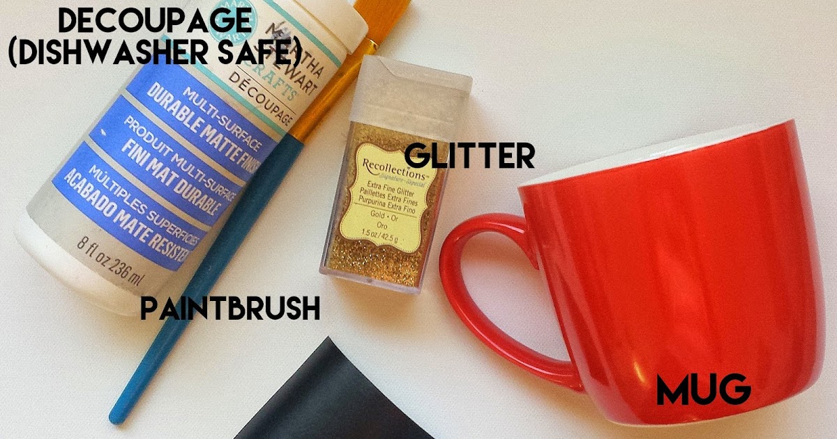 Tied Ribbon Glitter Heart Mug