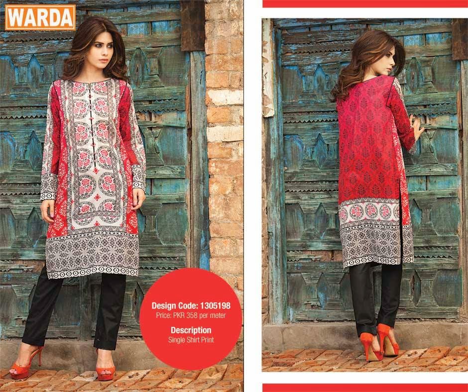 Warda S/S Lawn 2015 Designer Lawn Suits 2015 Styles99