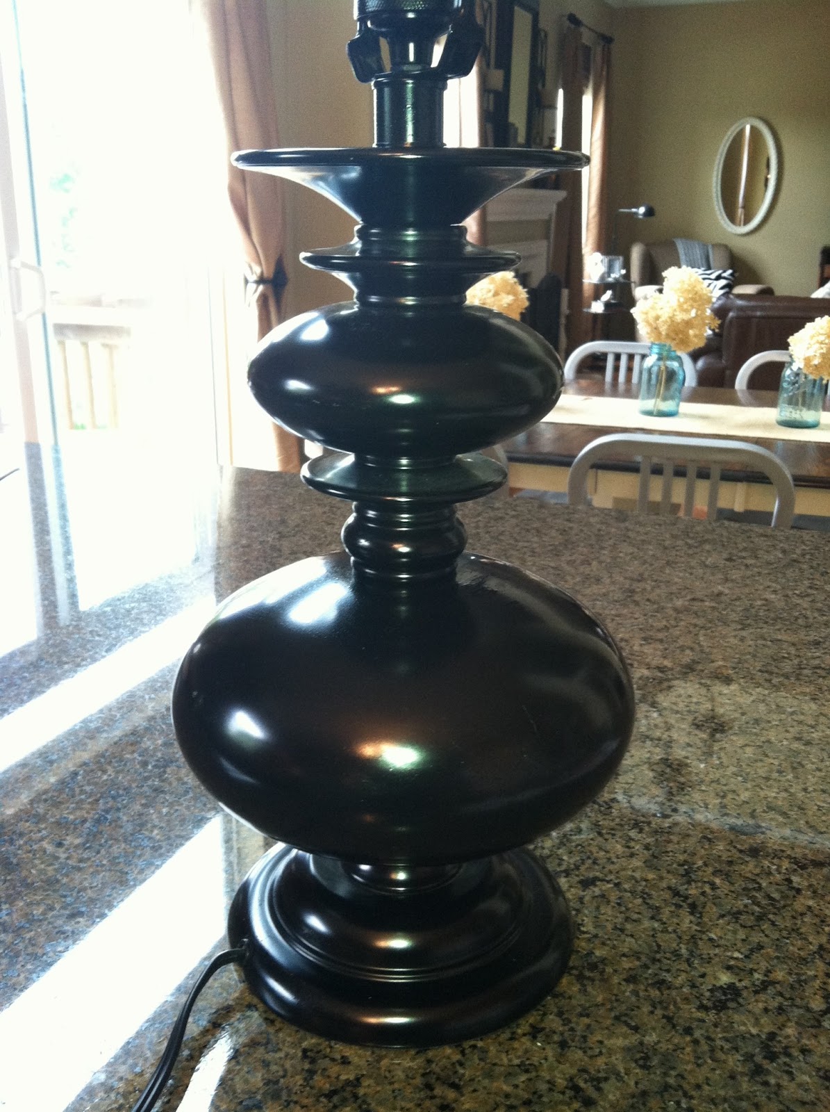 All Things that Make a House a Home...... Spray painting lamps!