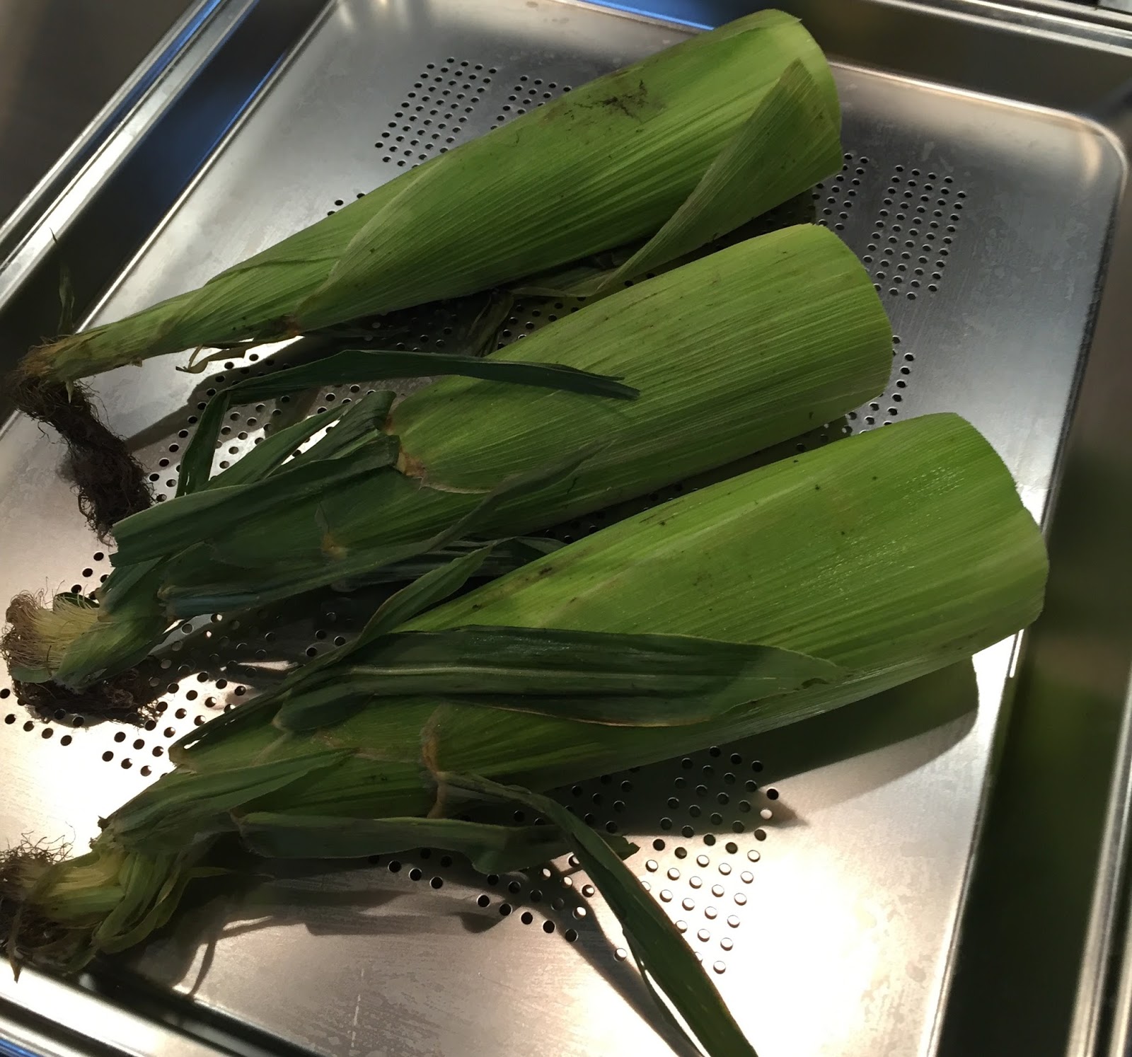 Steam oven cooking Corn on the Cob