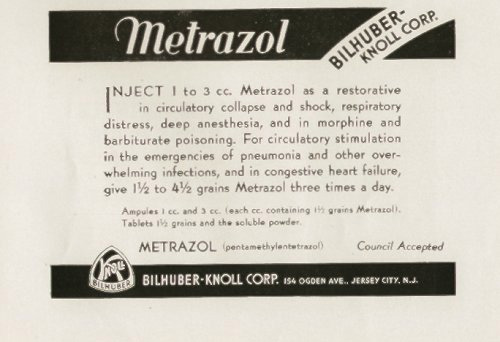Metrazol Treatment Metrazol Treatment