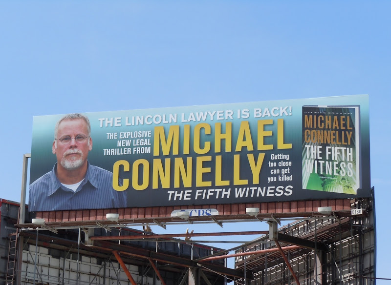 Michael Connelly 5th Witness book billboard