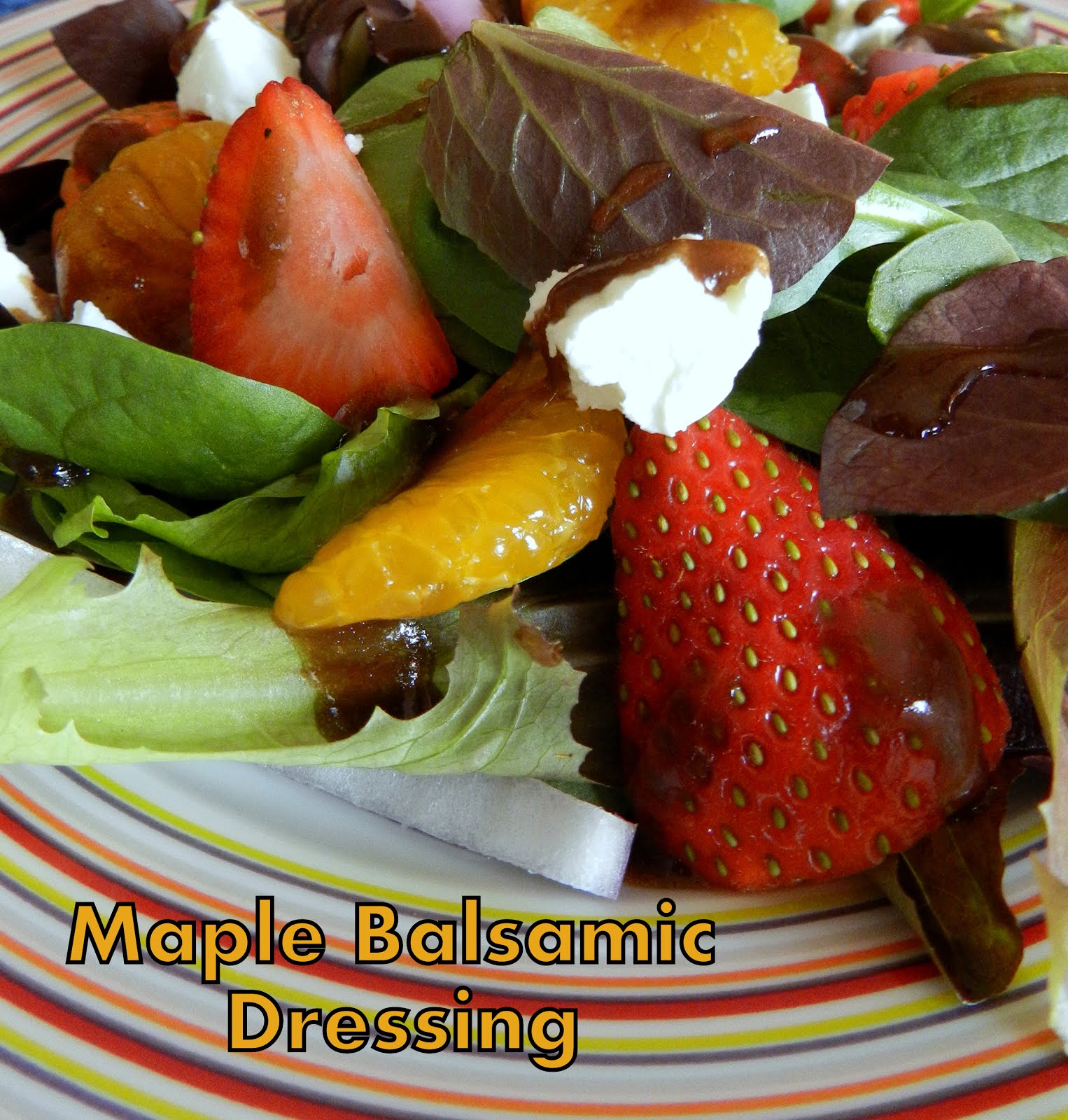 The Baking Bookworm Maple Balsamic Dressing