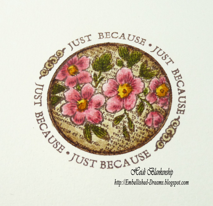 Embellished Dreams Just Because Floral Card New Distress Markers