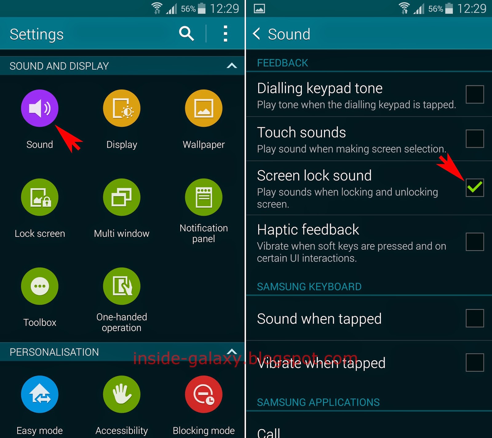 Inside Galaxy Samsung Galaxy S5 How to Enable or Disable Screen Lock