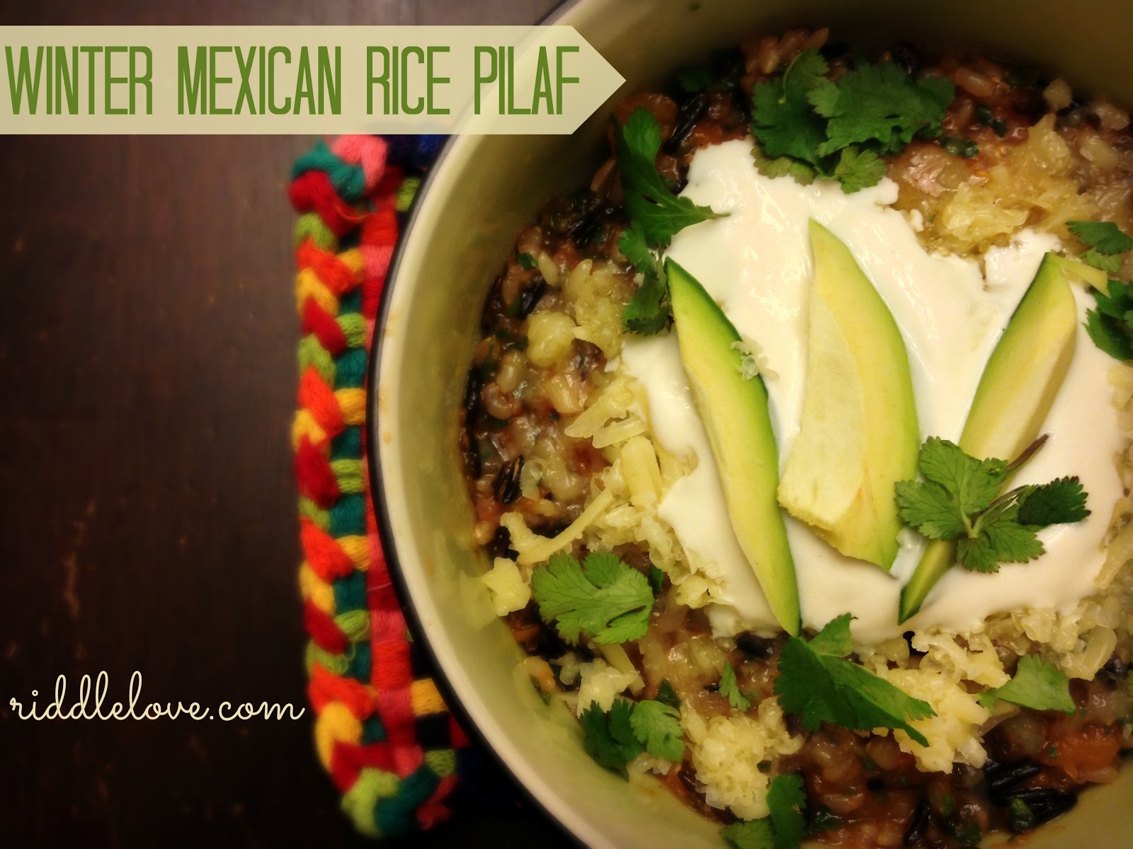 riddlelove Winter Mexican Rice Pilaf A GlutenFree Recipe