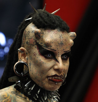 vampire woman get horns implanted