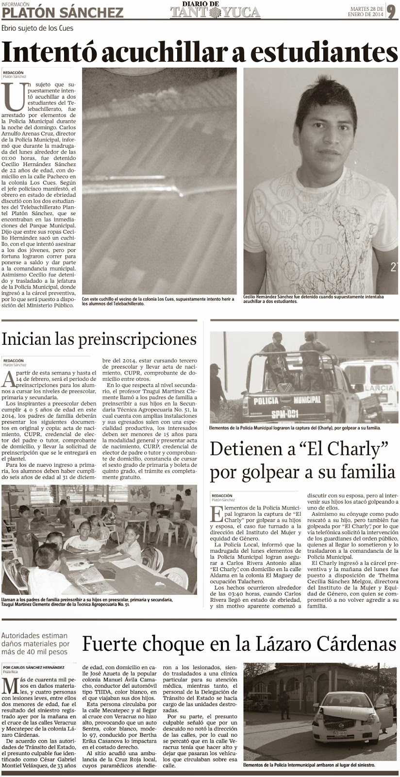 Platón El Gallo Huasteco, El diario de los platoneros, El Diario de Platón Sánchez Noticias