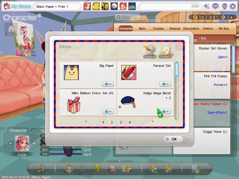 Pangya Attendence Rewards