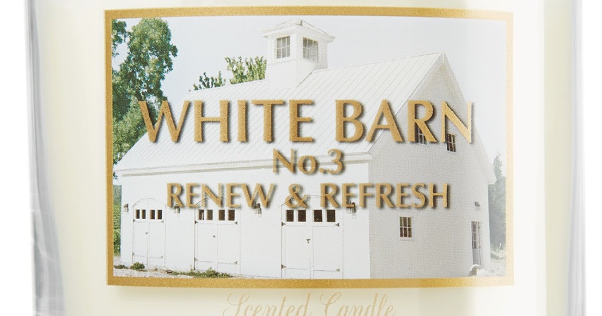 Candle Spotlight White Barn No 3 Renew And Refresh