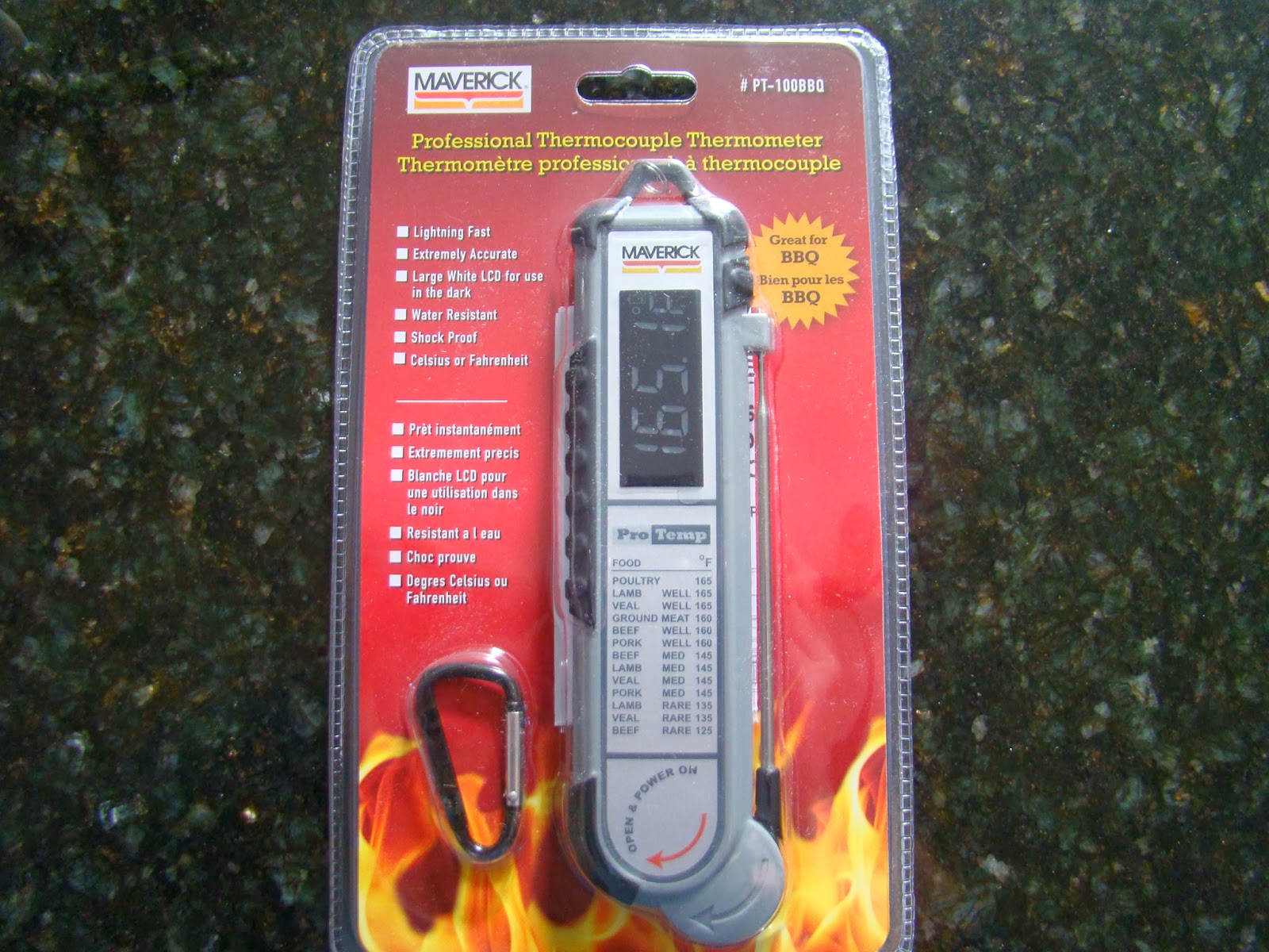 RESTORATION HARDWARE Chef Grill Digital Thermometer Chef's Fork