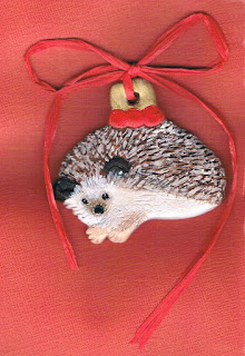  Hedgehog Christmas Ornament