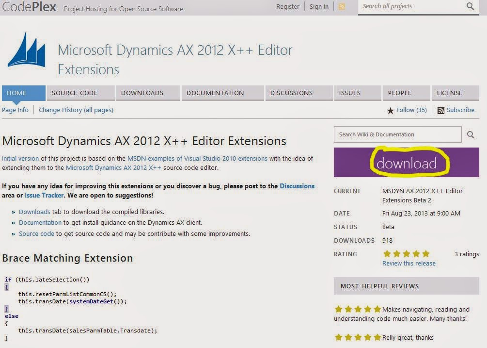 j.ruiz Configurar Microsoft Dynamics AX 2012 X++ Editor Extensions
