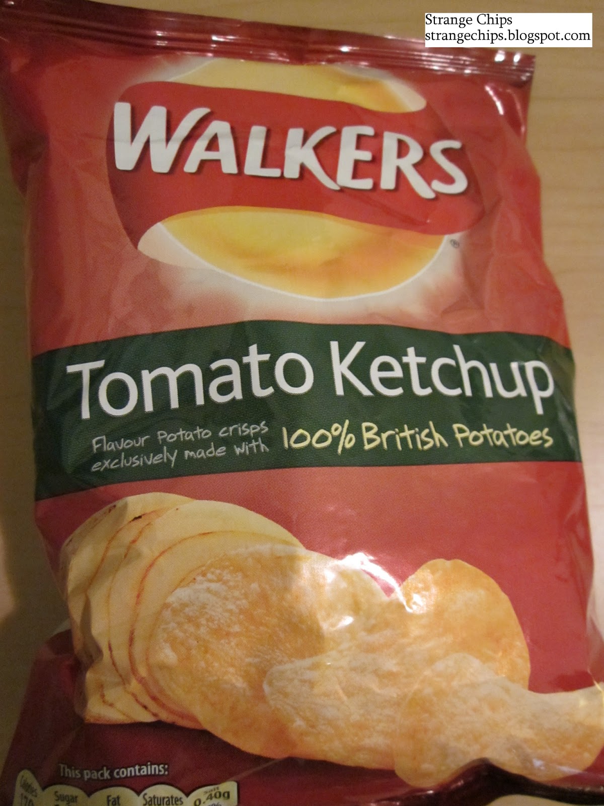 Strange Chips Walkers Tomato Ketchup