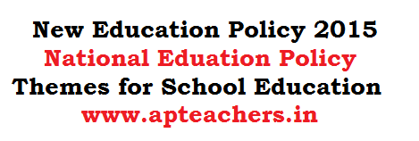 Themes Of New Education Policy 2015 | new education policy 2015 national eduation policy themes Themes Of New Education Policy 2015 | new education policy 2015 national eduation policy themes