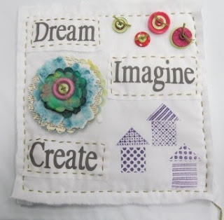 Mini ART Quilt with Unity Stamp Company 5