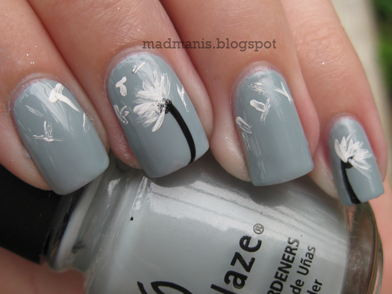 MaD Manis Dandelion Nail Art Tutorial