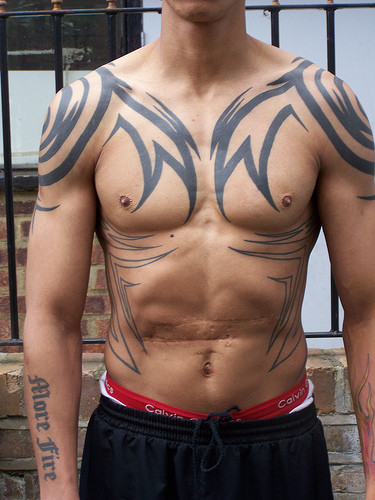 Japanese Tribal Tattoos Fonts Designs For Men 2012
